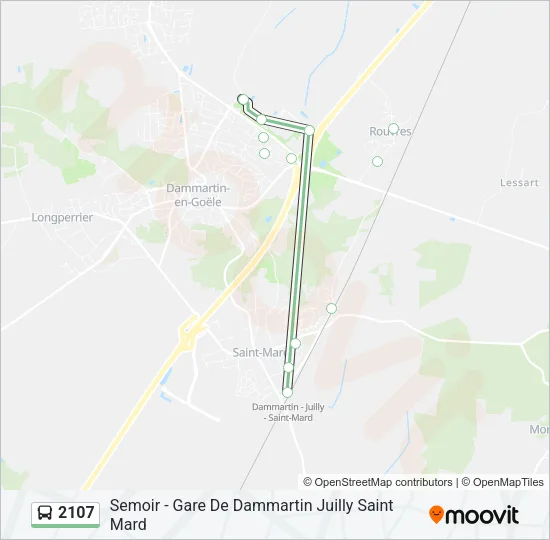 2107 Bus Line Map