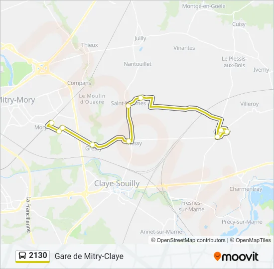 2130 Bus Line Map