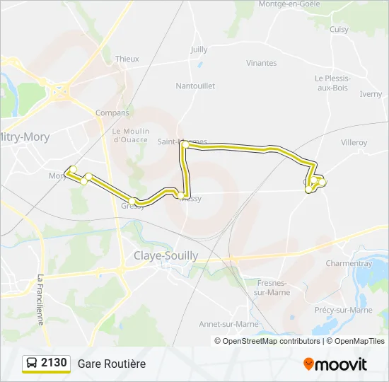 2130 Bus Line Map