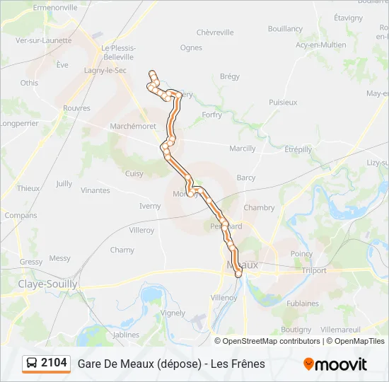 2104 Bus Line Map