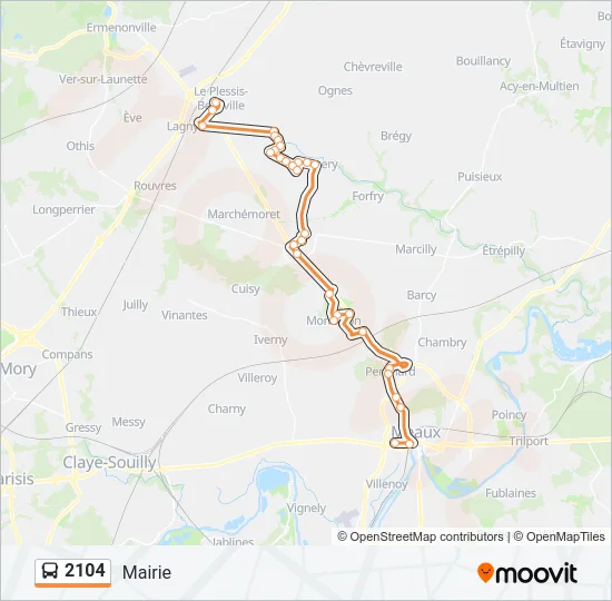 2104 Bus Line Map