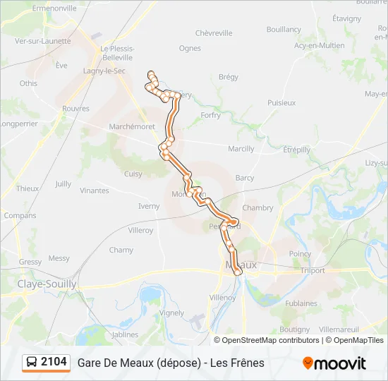 2104 Bus Line Map