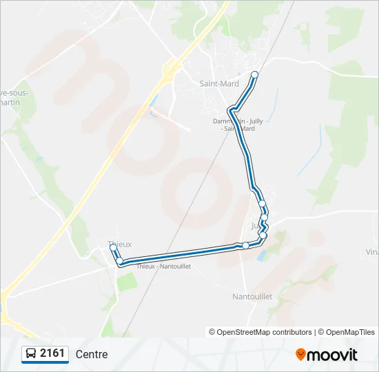2161 Bus Line Map