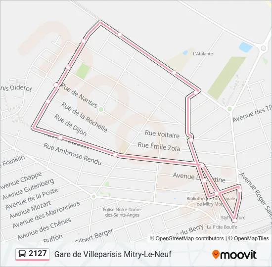 2127 Bus Line Map