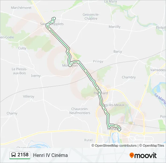 2158 Bus Line Map