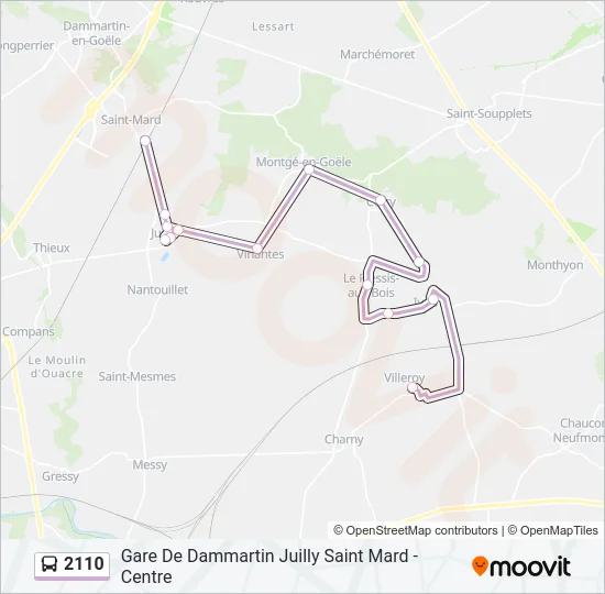 2110 Bus Line Map