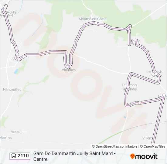2110 Bus Line Map