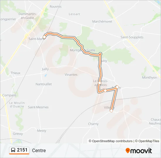 2151 Bus Line Map