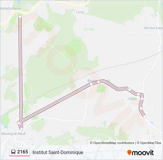 2165 Bus Line Map