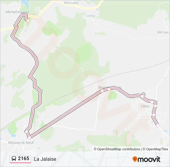2165 Bus Line Map