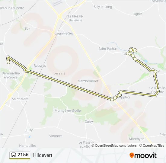 2156 Bus Line Map