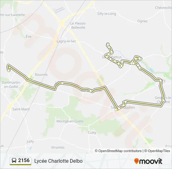 2156 Bus Line Map