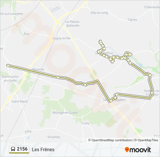 2156 Bus Line Map