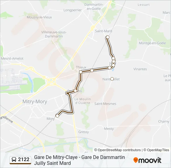 2122 Bus Line Map