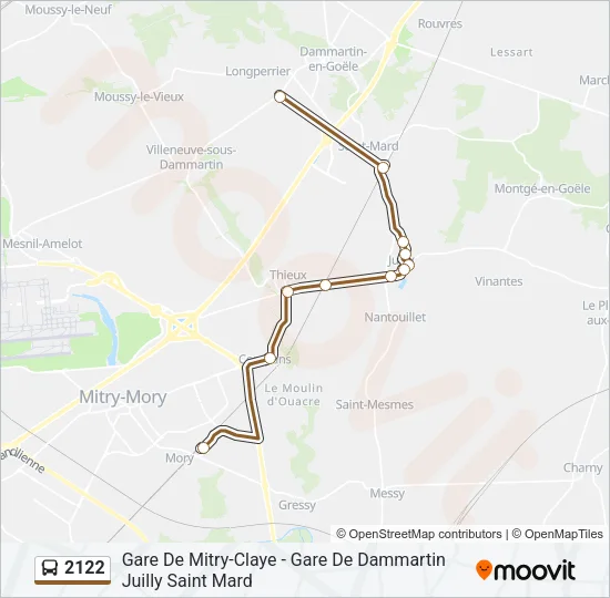 2122 Bus Line Map