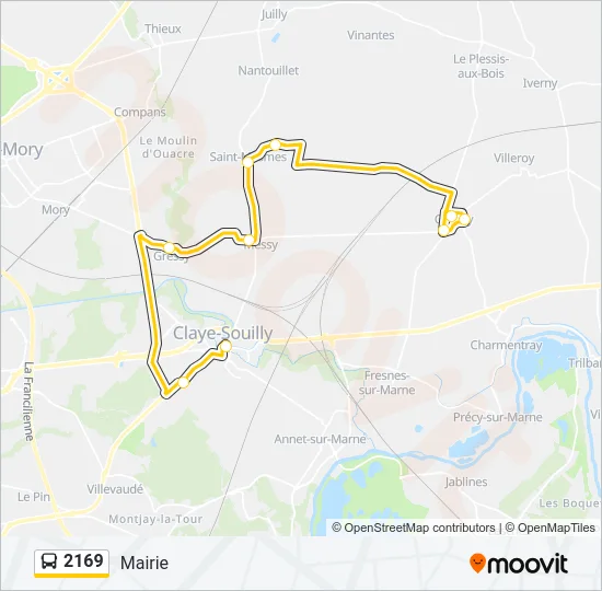 2169 Bus Line Map