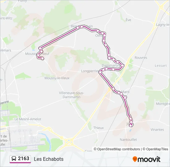 2163 Bus Line Map
