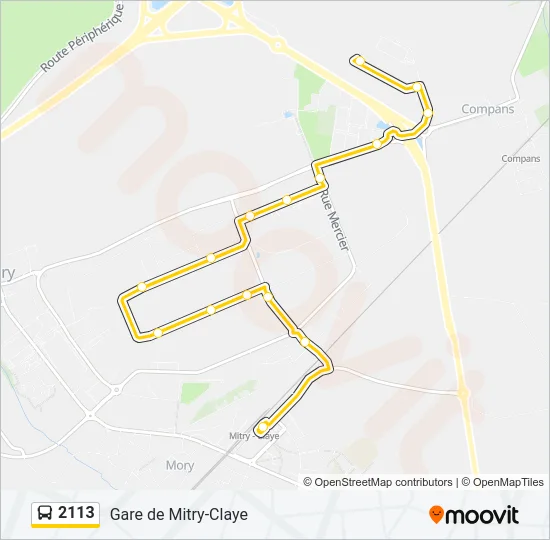 2113 Bus Line Map