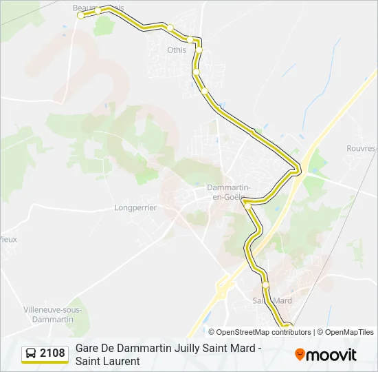 2108 Bus Line Map