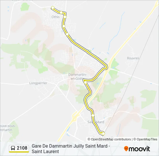 2108 Bus Line Map