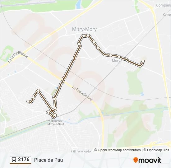 2176 Bus Line Map