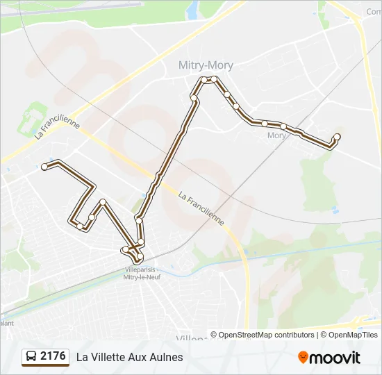 2176 Bus Line Map