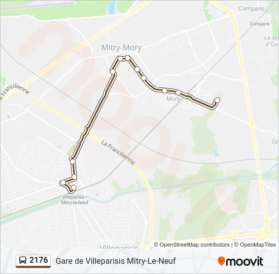 2176 Bus Line Map