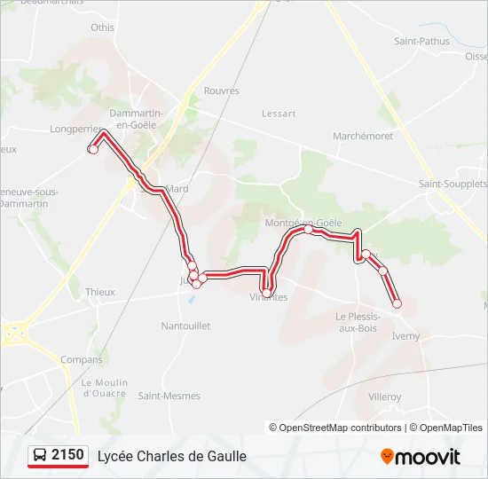 2150 Bus Line Map