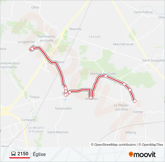 2150 Bus Line Map