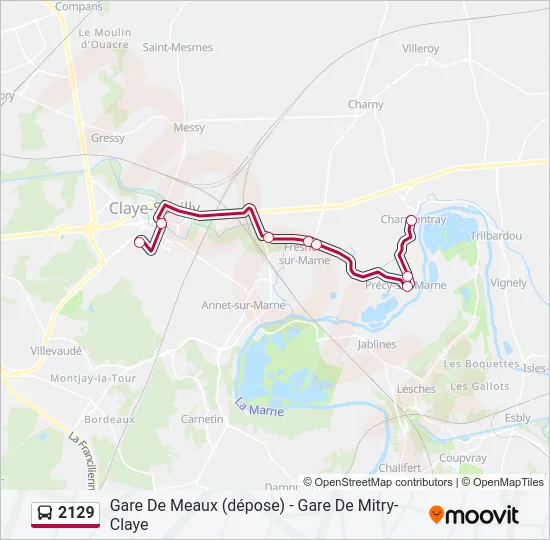 2129 Bus Line Map