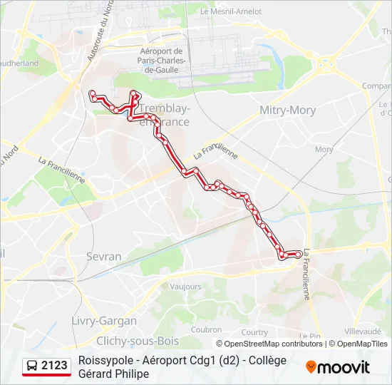 2123 Bus Line Map