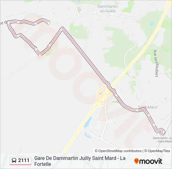 2111 Bus Line Map