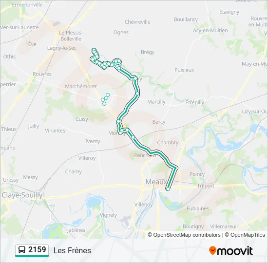 2159 Bus Line Map