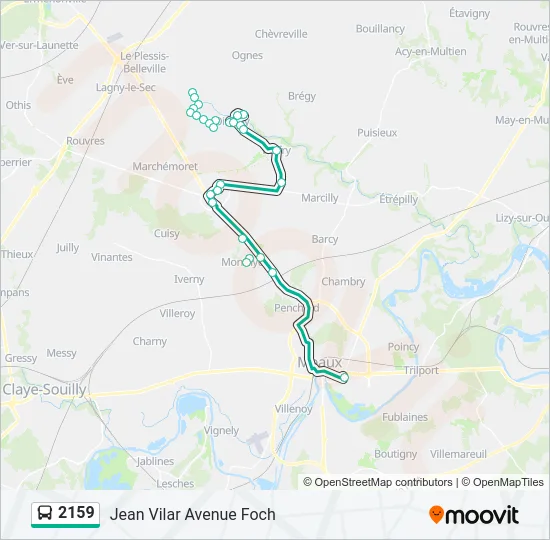 2159 Bus Line Map