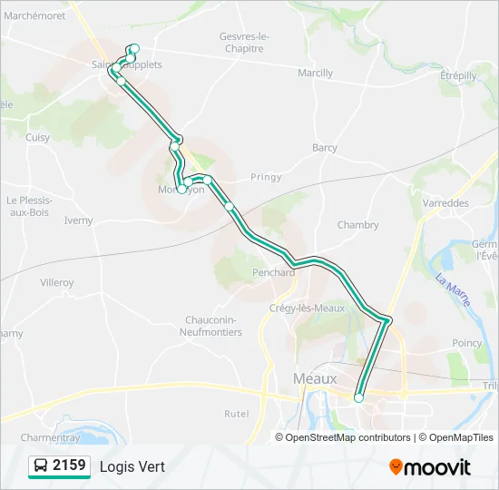 2159 Bus Line Map