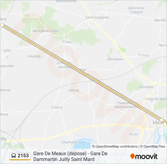 2153 Bus Line Map