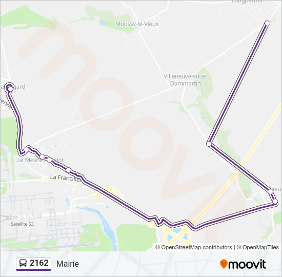 2162 Bus Line Map