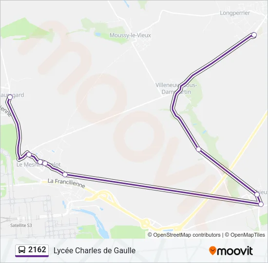 2162 Bus Line Map