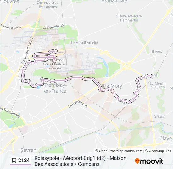 2124 Bus Line Map