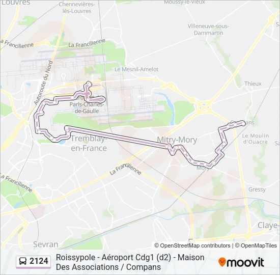 2124 Bus Line Map