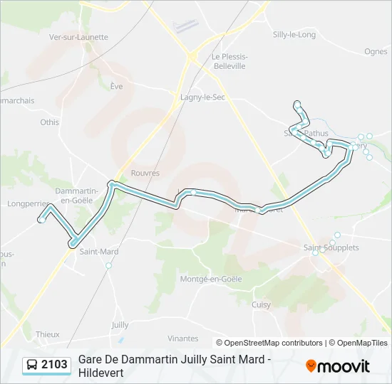 2103 Bus Line Map