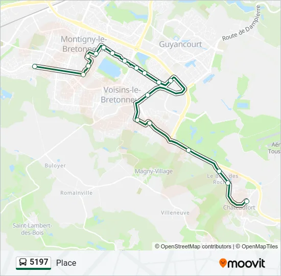 5197 Bus Line Map