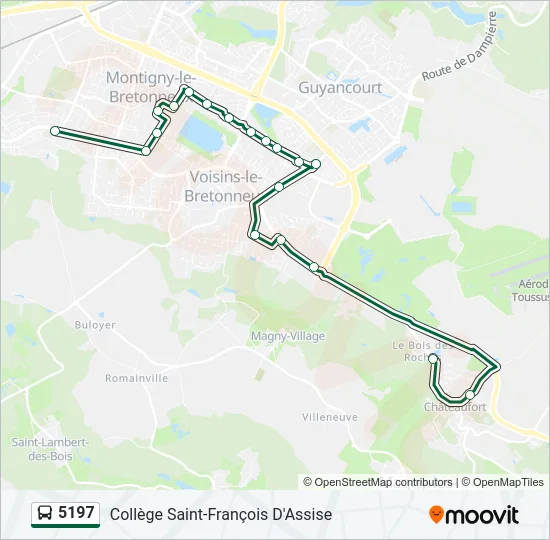 5197 Bus Line Map