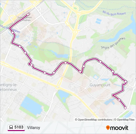 5103 Bus Line Map