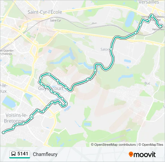 5141 Bus Line Map