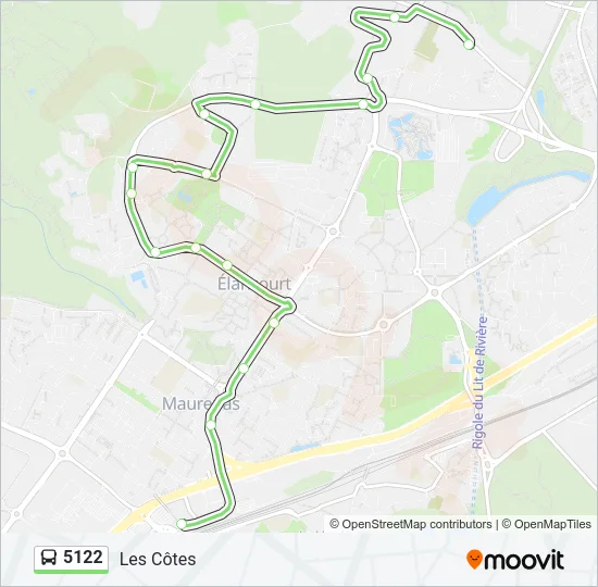5122 Bus Line Map