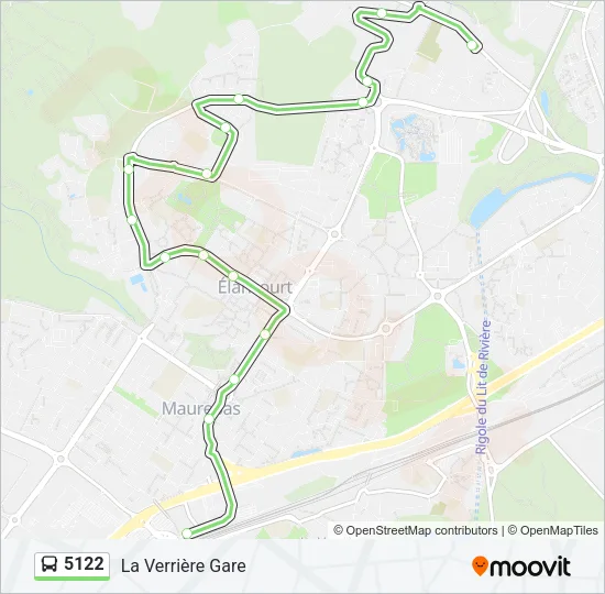 5122 Bus Line Map