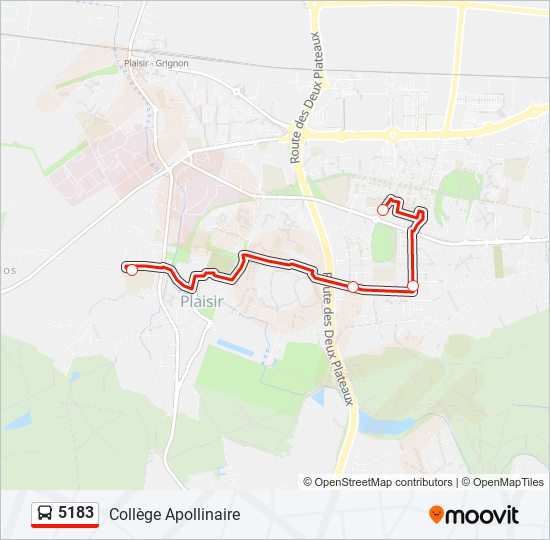 5183 bus Line Map