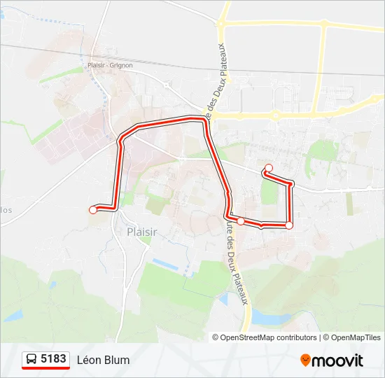 5183 Bus Line Map