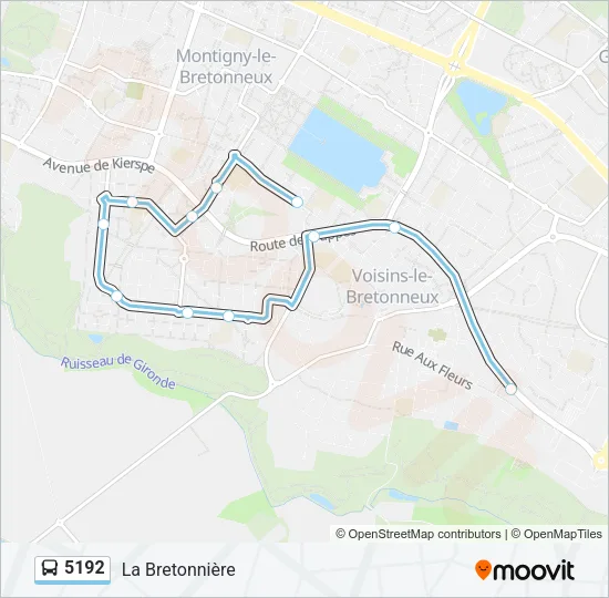 5192 Bus Line Map
